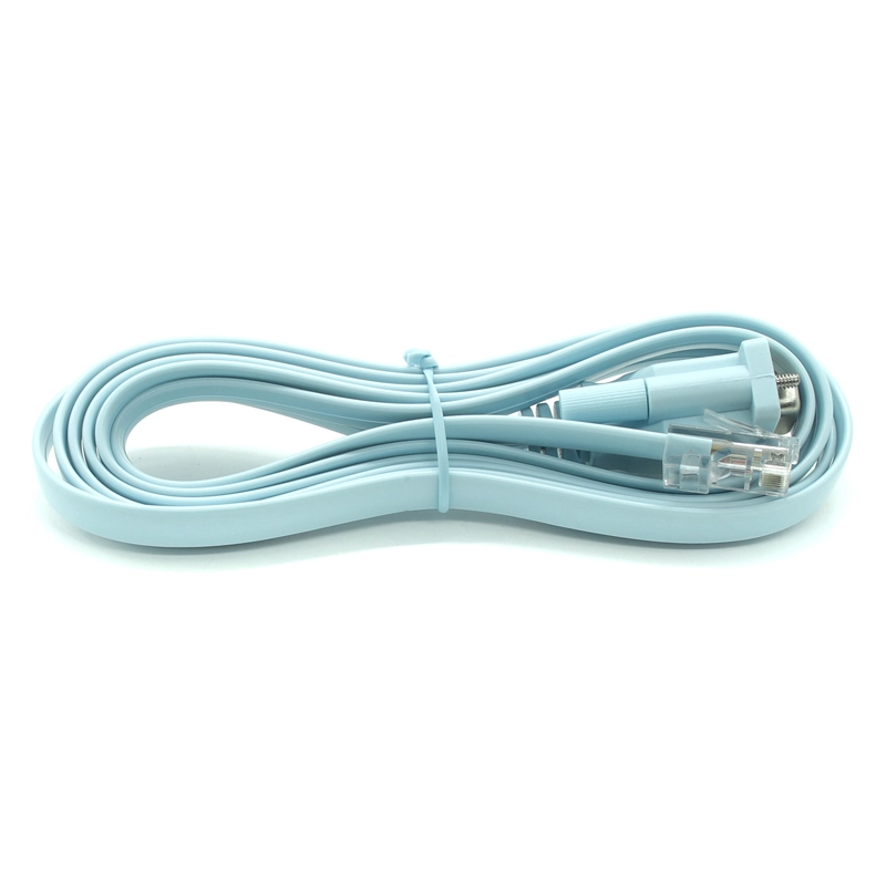 China DB9 Female to RJ45 Cable Device Management Serial Adapter PVC Serial Console Cable for Computer manufacturer