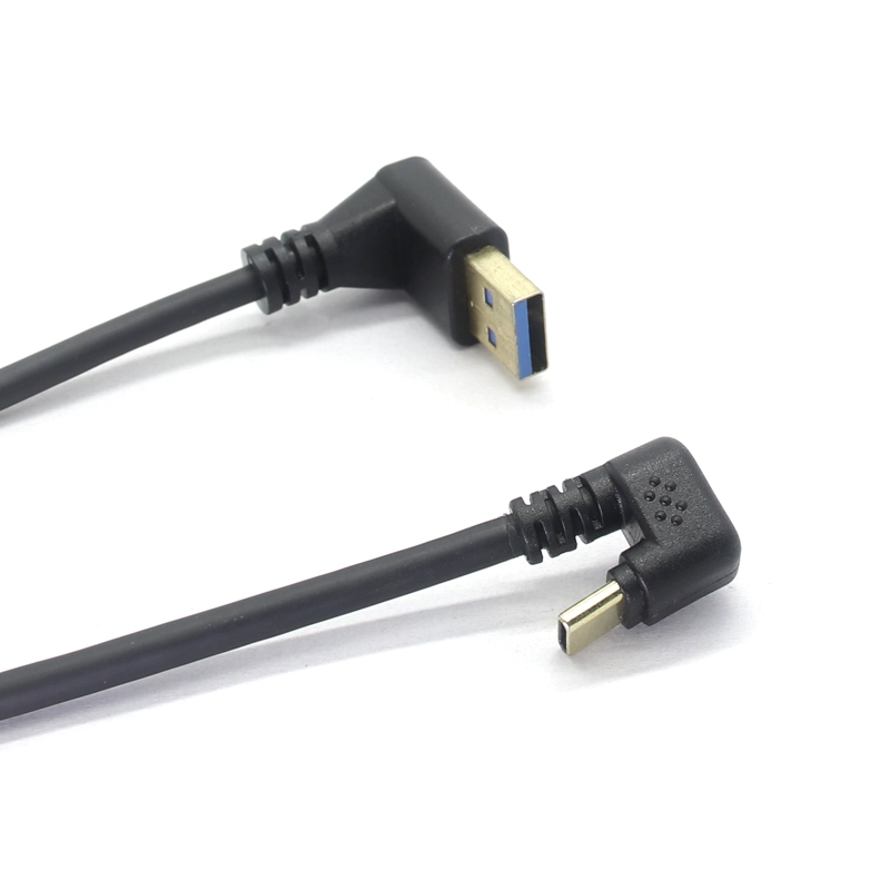 中国 スパイラルコイルアップアングル USB3.0 ～ 180 度 U 字型 Type C ケーブル 5Gbps 高速データ同期 USB-C 充電コード メーカー