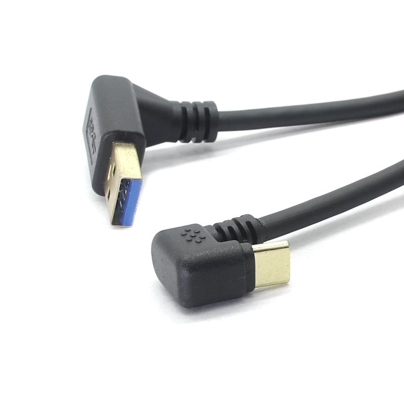 中国 スパイラルコイルアップアングル USB3.0 ～ 180 度 U 字型 Type C ケーブル 5Gbps 高速データ同期 USB-C 充電コード メーカー
