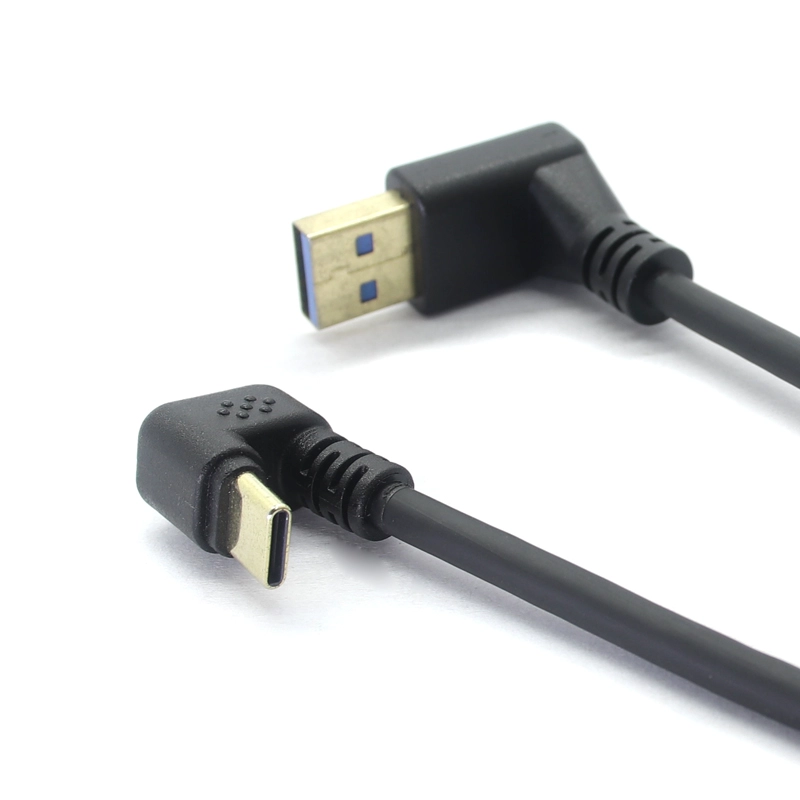中国 スパイラルコイルアップアングル USB3.0 ～ 180 度 U 字型 Type C ケーブル 5Gbps 高速データ同期 USB-C 充電コード メーカー