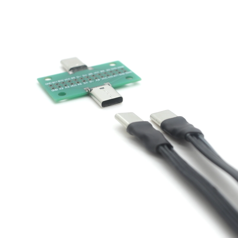 porcelana FFC USB C FPV plano delgado cinta FPC Cable 24pin dual USB tipo-c FPC cable extensor con PCB fabricante