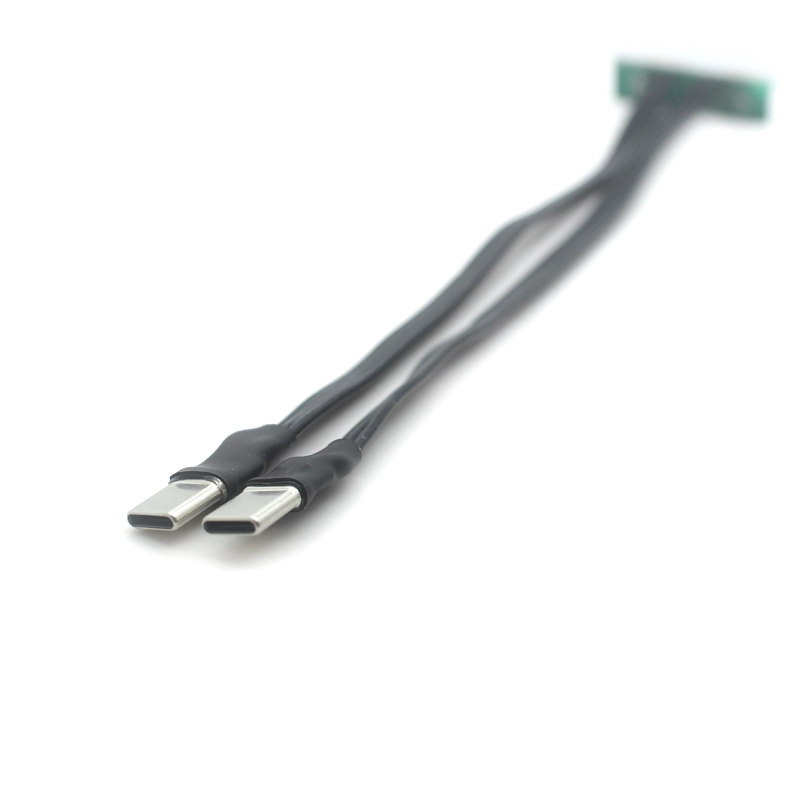 porcelana FFC USB C FPV plano delgado cinta FPC Cable 24pin dual USB tipo-c FPC cable extensor con PCB fabricante