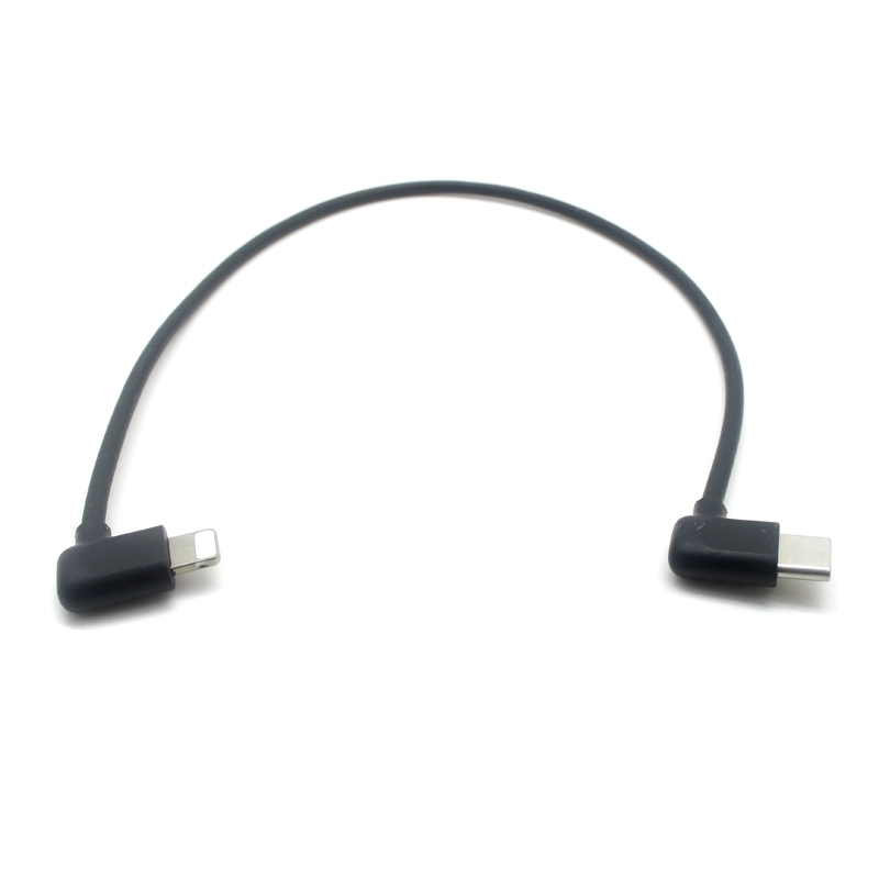 China PD 20W Fast Charging Cord USB 2.0 90 Degree Lightning 8 Pin To Right Angle USB Type C Cable For iPhone PD Charger manufacturer