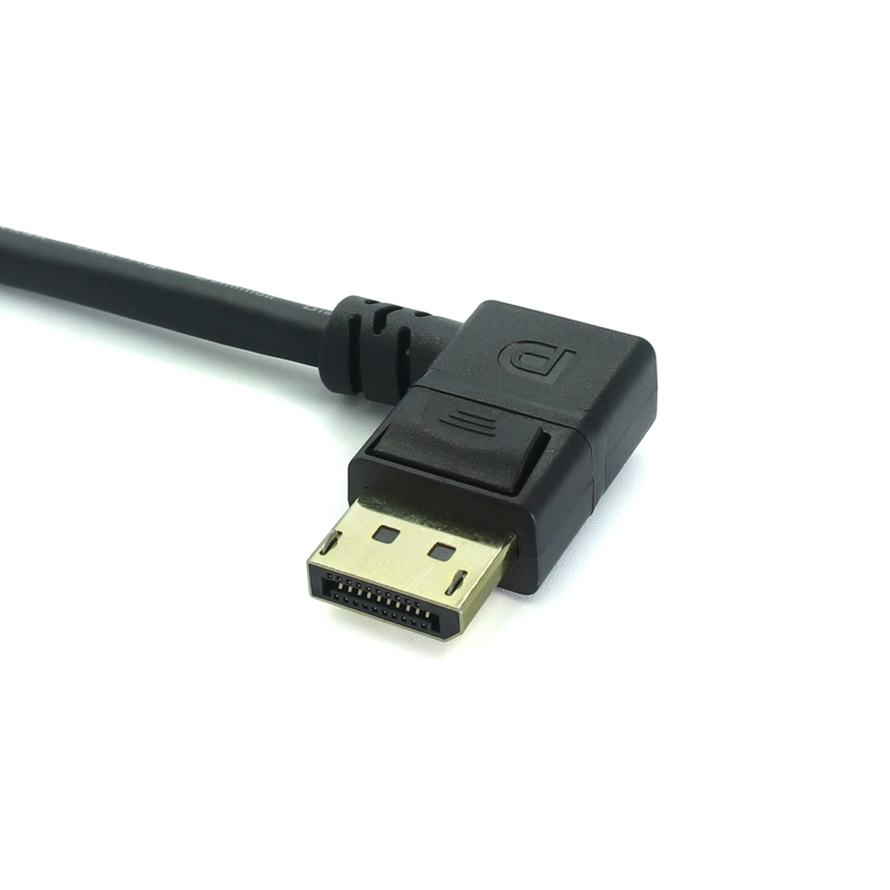 中国 Displayport 线 DP1.4 电缆 DP 公对公 90 度 DP 电缆，适用于 PC 笔记本电脑电视显示器 制造商