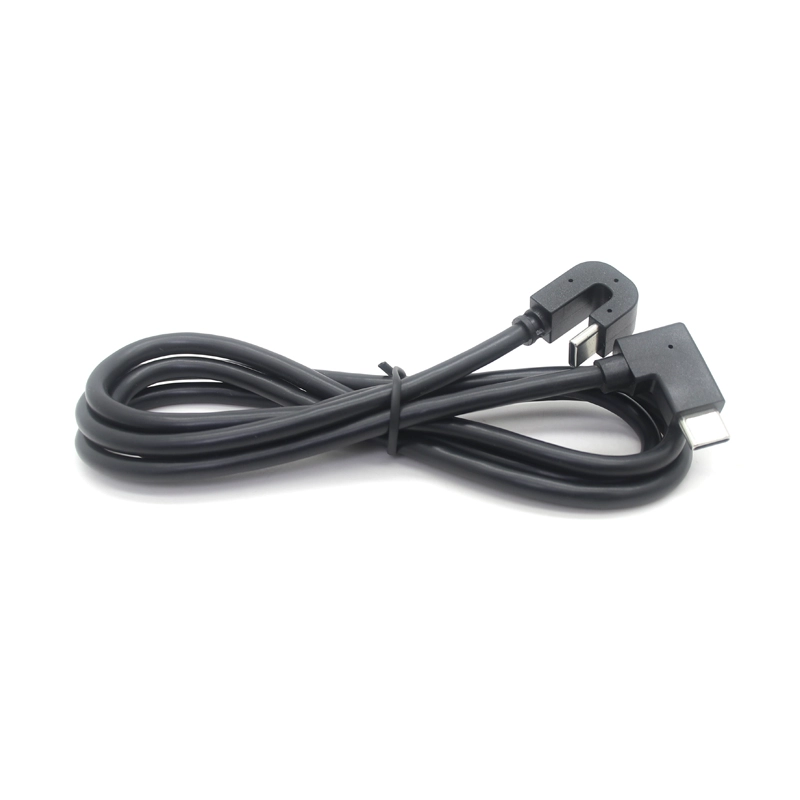 Çin USB C 180 derece kablo U şekilli USB-C - USB-C 90 derece Şarj veri kablosu üretici firma
