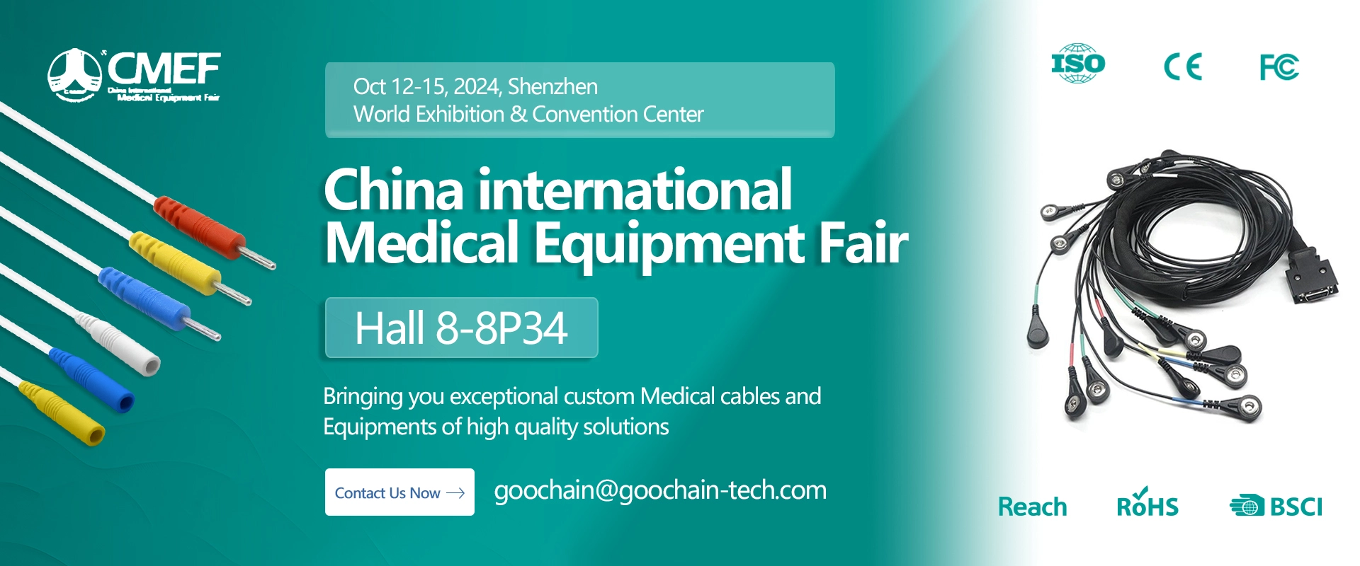 Meet us at CMEF Shenzhen October 12nd-15th 2024 Booth No. Hall 8-8P34