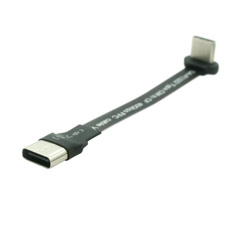 Cina Cavo FPC piatto USB C da 90 gradi a ricarica rapida 3A Cavo a nastro FPC USB4 tipo C da 40 Gbps produttore