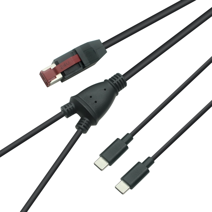 Cavo per scanner terminale POS alimentato da USB 24 V a USB tipo C per tablet iPad