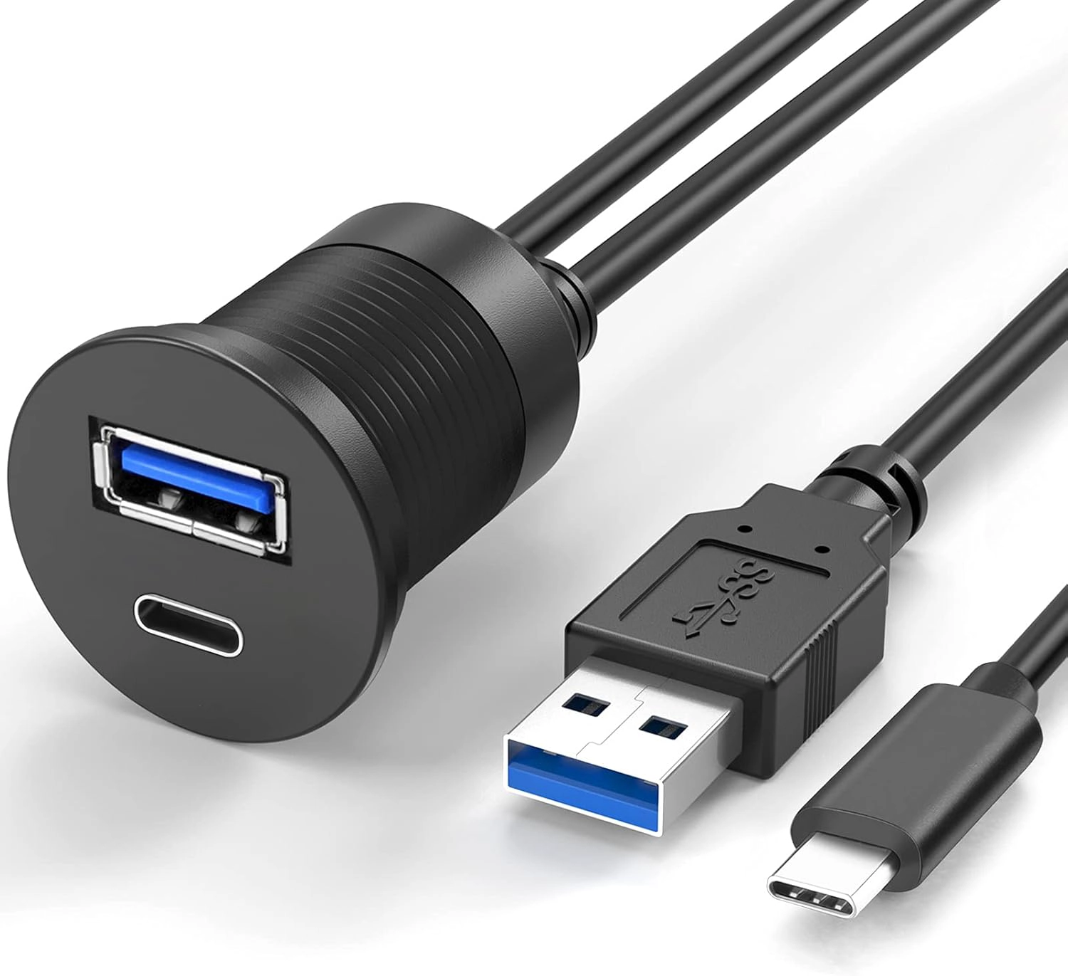 Çin USB 2.0 Su Geçirmez Panel Montajlı Dash Kablosu Motosiklet için USB 3.0 Tip C - Fabrika Doğrudan, Üreticiye Göre Özelleştirilebilir üretici firma