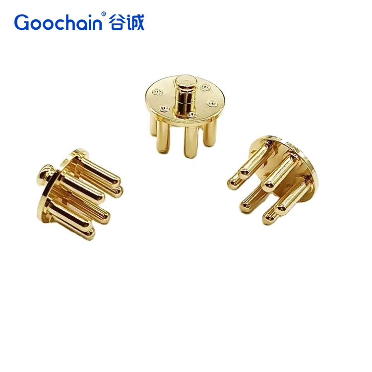 Gold-Plated EEG Electrode Connector for Brain Monitoring