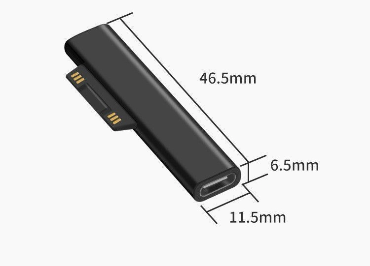 Chine PD65W USB-C FEMME ADAPTATEUR DE CHARGE DE SURFACE pour Microsoft Surface Pro | fabricant