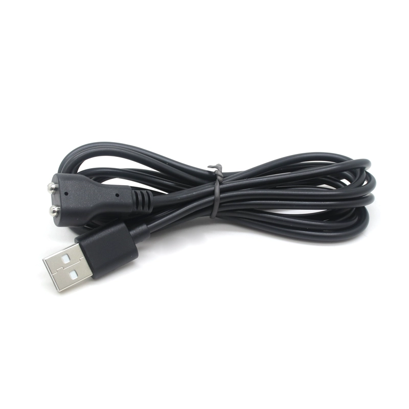 중국 고품질 맞춤 USB ~ 2 핀 마그네틱 라운드 포고 핀 케이블 제조업체