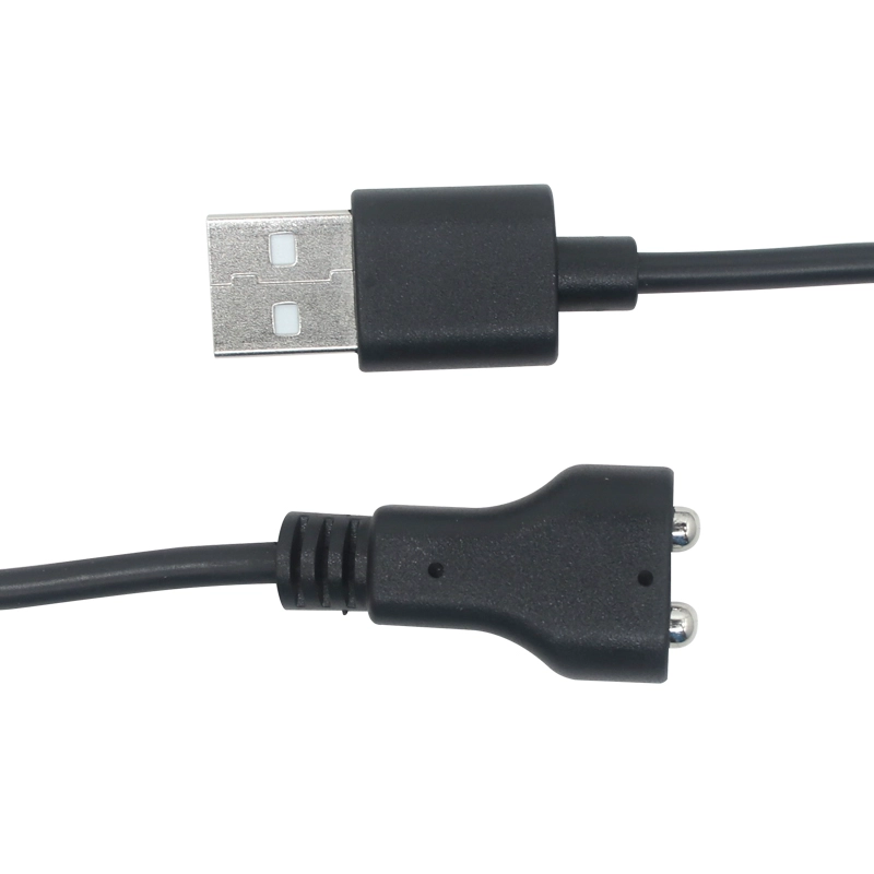 중국 고품질 맞춤 USB ~ 2 핀 마그네틱 라운드 포고 핀 케이블 제조업체