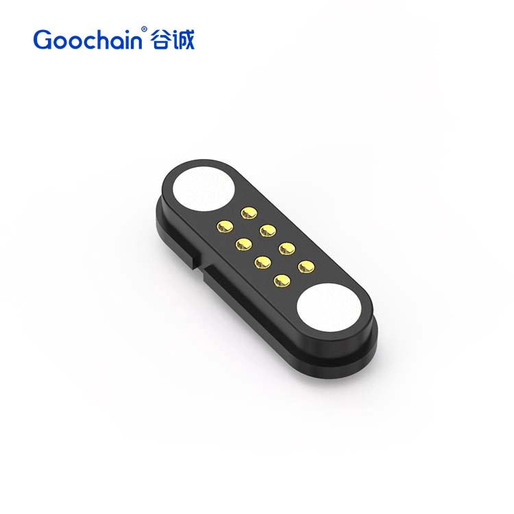 China 8-poliger Pogo-Pin-Magnetanschluss-Hersteller von Federbelastung und Datenübertragungsstifte Hersteller