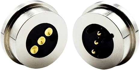 中国 高品質の女性充電ドック1pin 2pin 3pin 4pin 5pinラウンドポゴピン磁気充電コネクタ メーカー