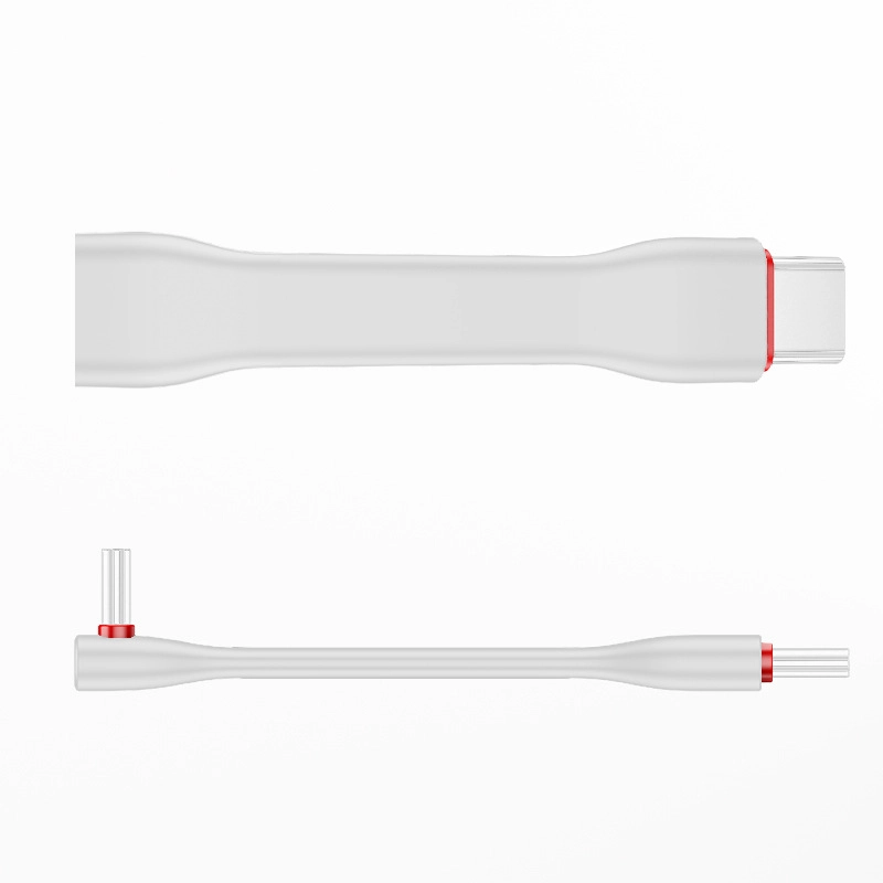 porcelana PD60W Silicona de 90 grados ángulo hacia arriba/hacia abajo 20Gbps USB C Cable plano corto-Datos y carga de alta velocidad fabricante
