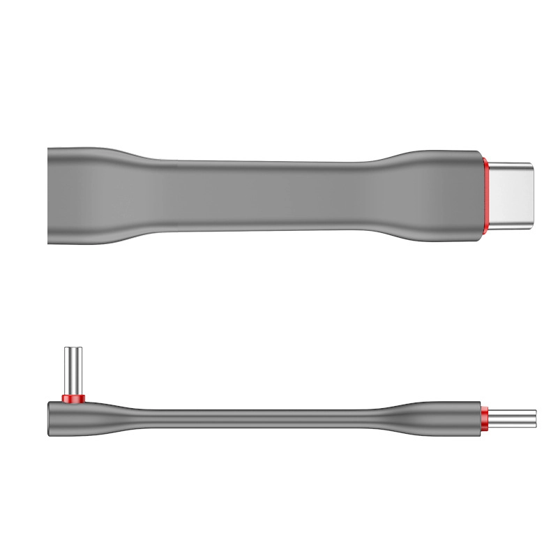 porcelana PD60W Silicona de 90 grados ángulo hacia arriba/hacia abajo 20Gbps USB C Cable plano corto-Datos y carga de alta velocidad fabricante