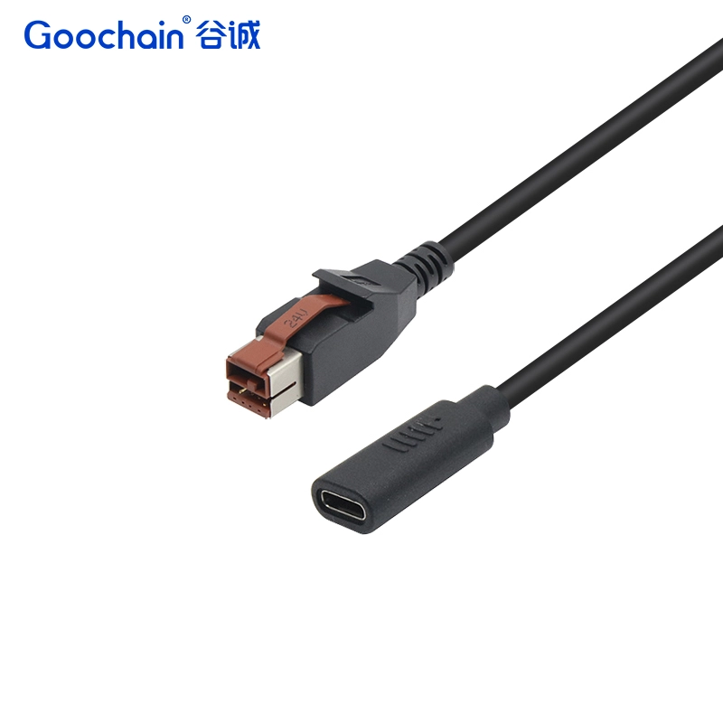 الصين مصنع مخصص USB النوع C أنثى إلى 24V PoweredusB الذكور كابل لمحطة نقاط البيع | Dongguan الشركة المصنعة الصانع