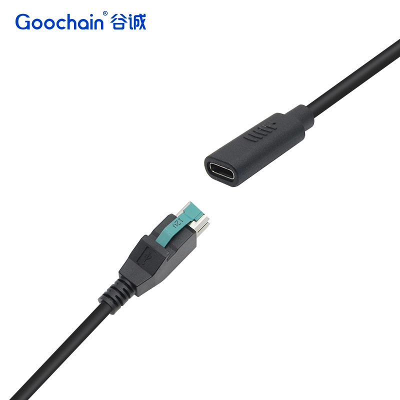 China USB Type C Vrouw tot 12V aangedreven USB -kabel voor POS -systemen | Dongguan -fabrikant | ISO 13485 & ISO 9001 gecertificeerd fabrikant