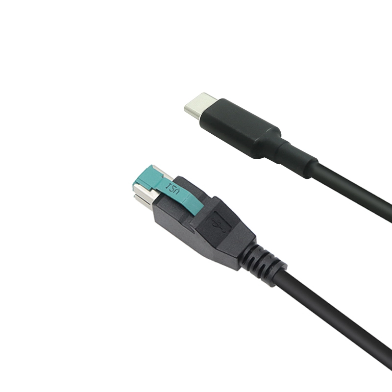 中国 USB Type-C MALE〜12V POWEREDUSB男性ケーブル - 産業および小売システム用の高出力デリバリコネクタ メーカー