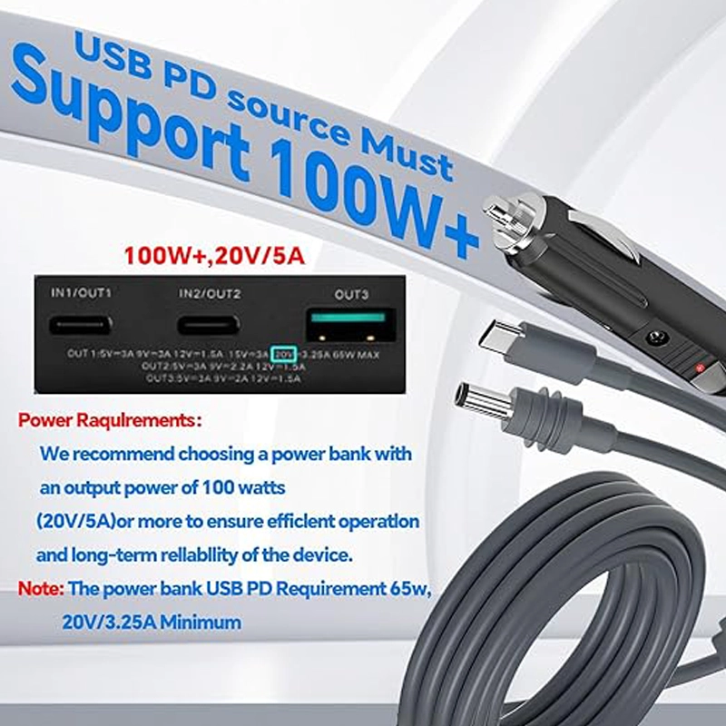 China Car Cigarette Lighter & USB-C & DC Power Cable | 3-in-1 Output Cable | Customizable | ISO 13485/9001 Certified Manufacturer manufacturer