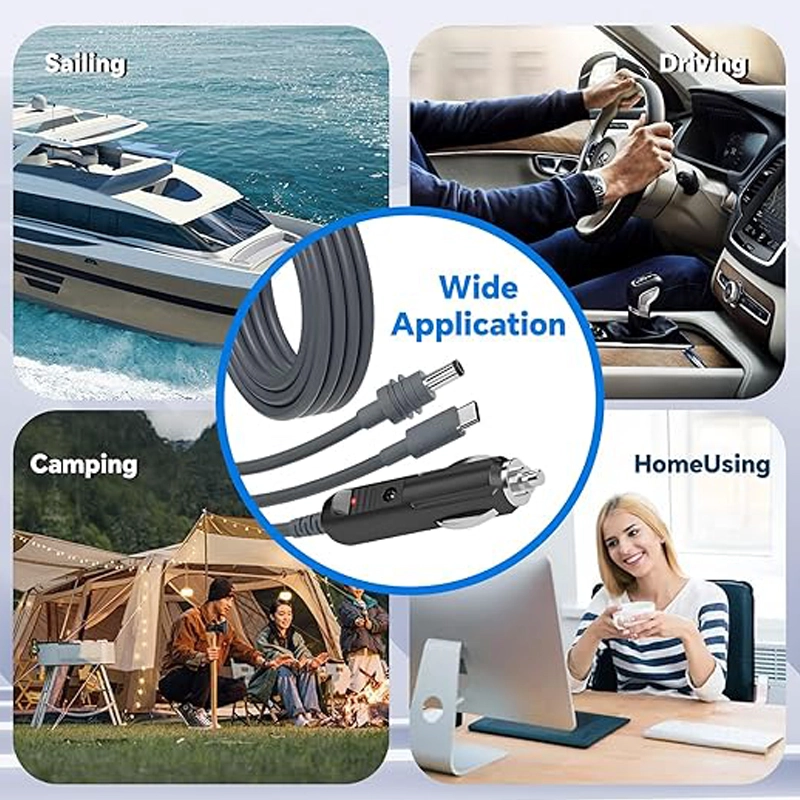China Car Cigarette Lighter & USB-C & DC Power Cable | 3-in-1 Output Cable | Customizable | ISO 13485/9001 Certified Manufacturer manufacturer