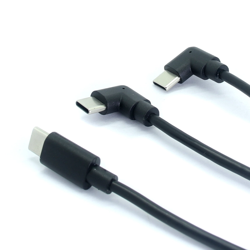 中国 USB Type-C MALEからSR  DUAL右角USBタイプC男性ケーブル| ISO認定OEMメーカー メーカー