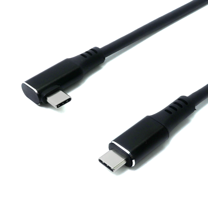 China Rechtswinkel USB Typ-C-Mann zum USB-C-Kabel-benutzerdefinierter Stromversorgungs- und Datenkabelhersteller | ISO 13485 & ISO 9001 zertifiziert Hersteller