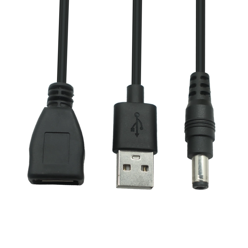 중국 USB 여성 - USB Male  DC 전원 플러그 케이블 - 데이터 및 전원 스플리터 어댑터 | ISO 13485 및 ISO 9001이있는 제조업체 제조업체