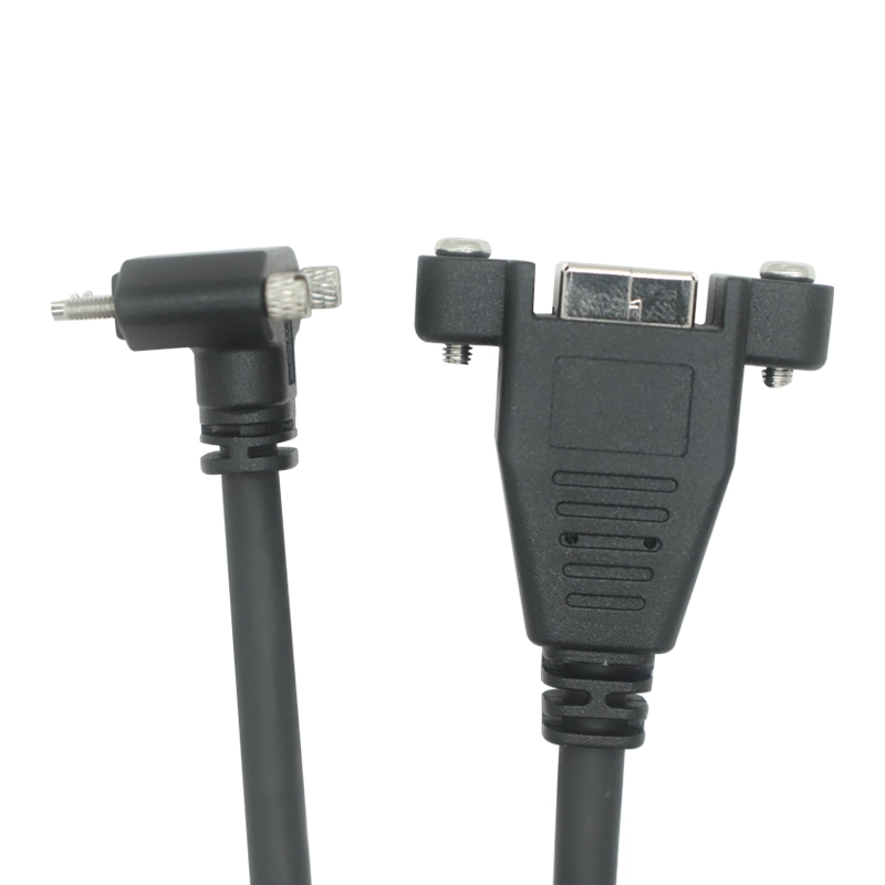 Cina Monte pannello USB 3.0 Una chiusura da femmina a vite micro USB 3.0 B Cavo maschile-Cavo dati ad alta velocità | Produttore certificato ISO13485 e ISO9001 produttore