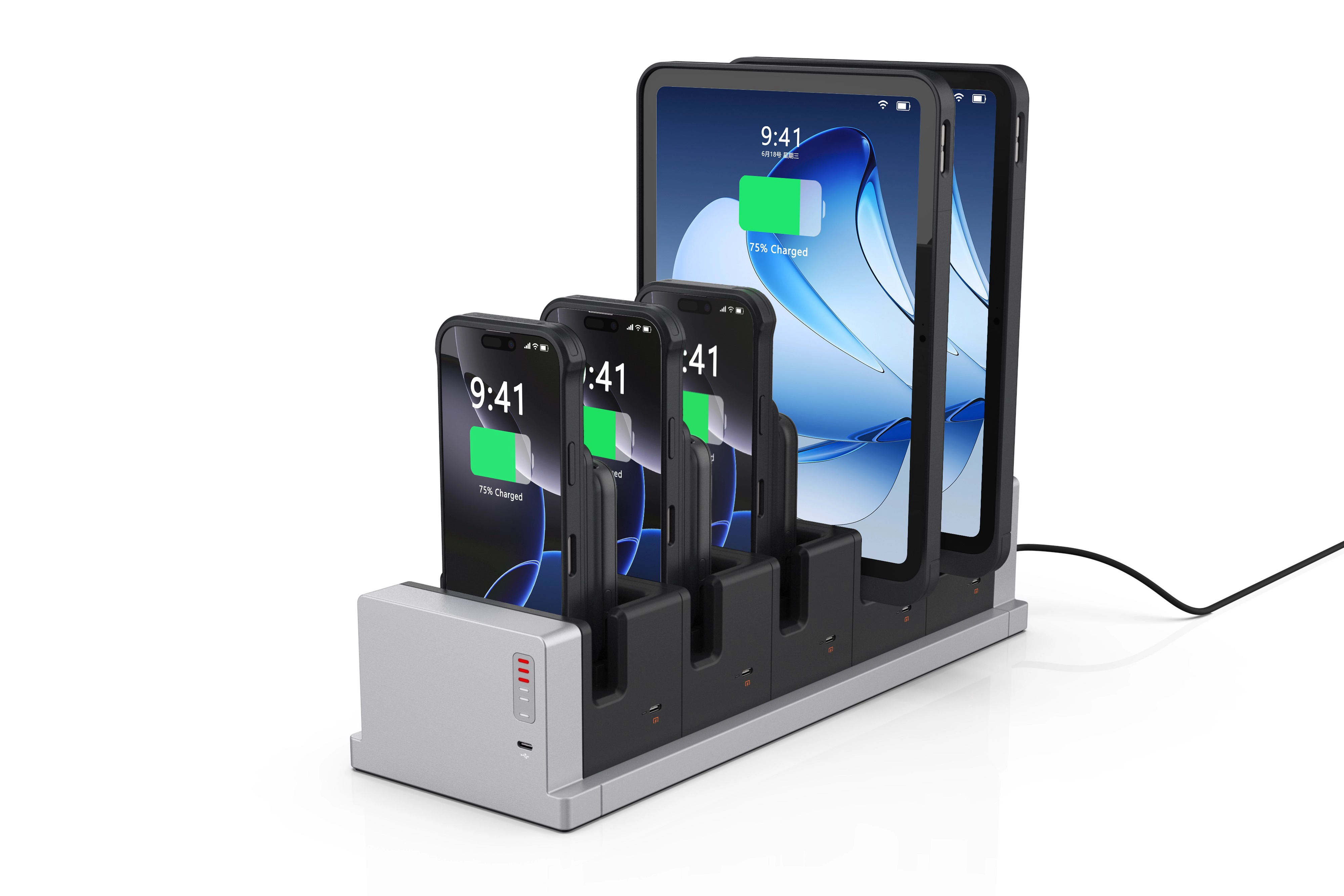 China Pogo Pin Tablet Charging Dock with Magnetic Connector – Custom POS Charging Solution manufacturer