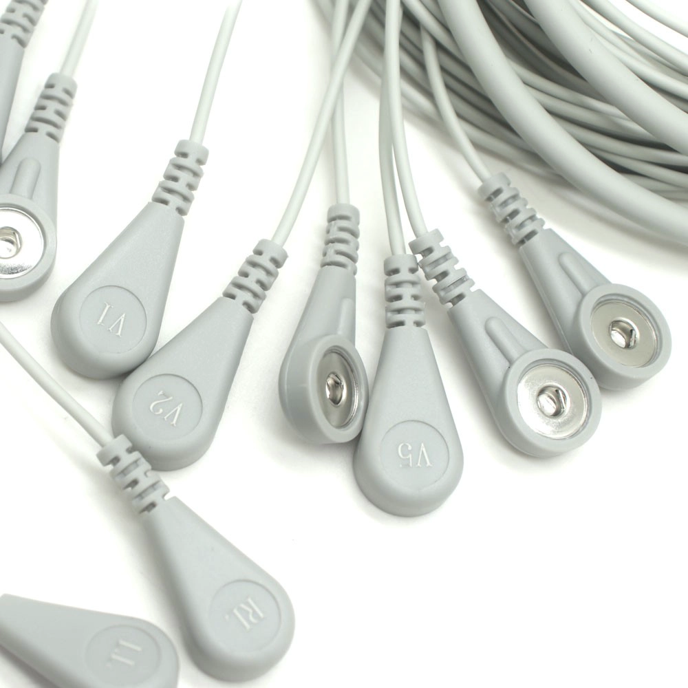 중국 USB Type-C Male에서 4.0mm 전극 스냅 여성 케이블-TENS/EMS/ECG 장치 용 1 대 10 스플리터 | OEM 제조업체 | ISO 13485 & ISO 9001 인증 제조업체