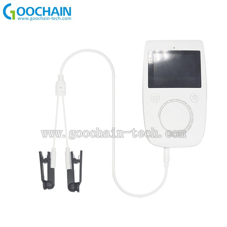 China DC2.35 Male to Dual Ear Clip Cable Set | Medical Electrode Ear Clip Lead Wires for Relaxation, TENS & EMS Devices manufacturer