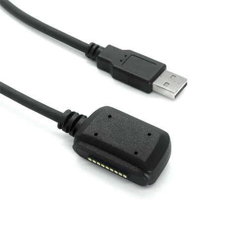 China USB Ein Mann zum 9Pin Magnetischen Pogo -Pin -Ladungskabel | Benutzerdefinierte Magnetstecker Kabelhersteller Hersteller