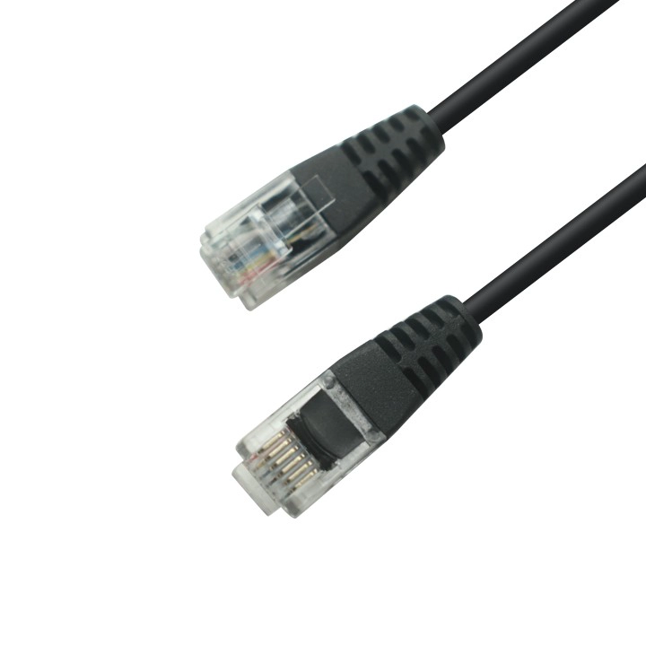 الصين RJ12 ذكر إلى RJ12 ذكر كابل | 6p6c كابل الهاتف والبيانات المعياري | ISO13485 و ISO9001 الشركة المصنعة المعتمدة الصانع