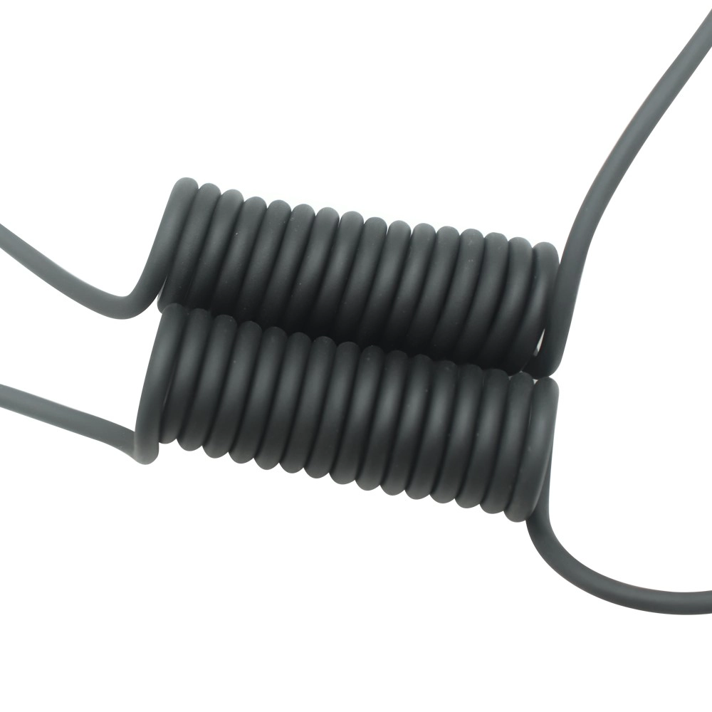 Chine OUVERT AU câble enroulé vers connecteur Pogo Pin 3 broches pour le chargement de la tablette | Fabricant de câbles à ressort magnétique personnalisés fabricant