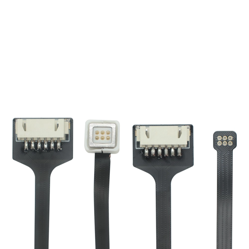 China 6-pins magnetische Pogo-pin mannelijk naar 6-pins XH2.54 haakse vrouwelijke connectorkabel – magnetische veerpinverbinding | Aangepaste kabelfabrikant fabrikant