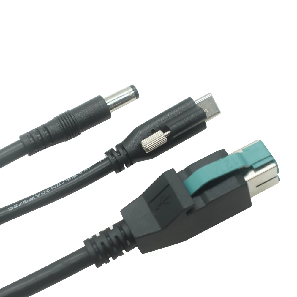 China 12V Power USB to Right-Angle USB-B Male with 2Pin Terminal Cable | Custom Power Data Cable Manufacturer | ISO9001 Certified - COPY - teojmm Hersteller