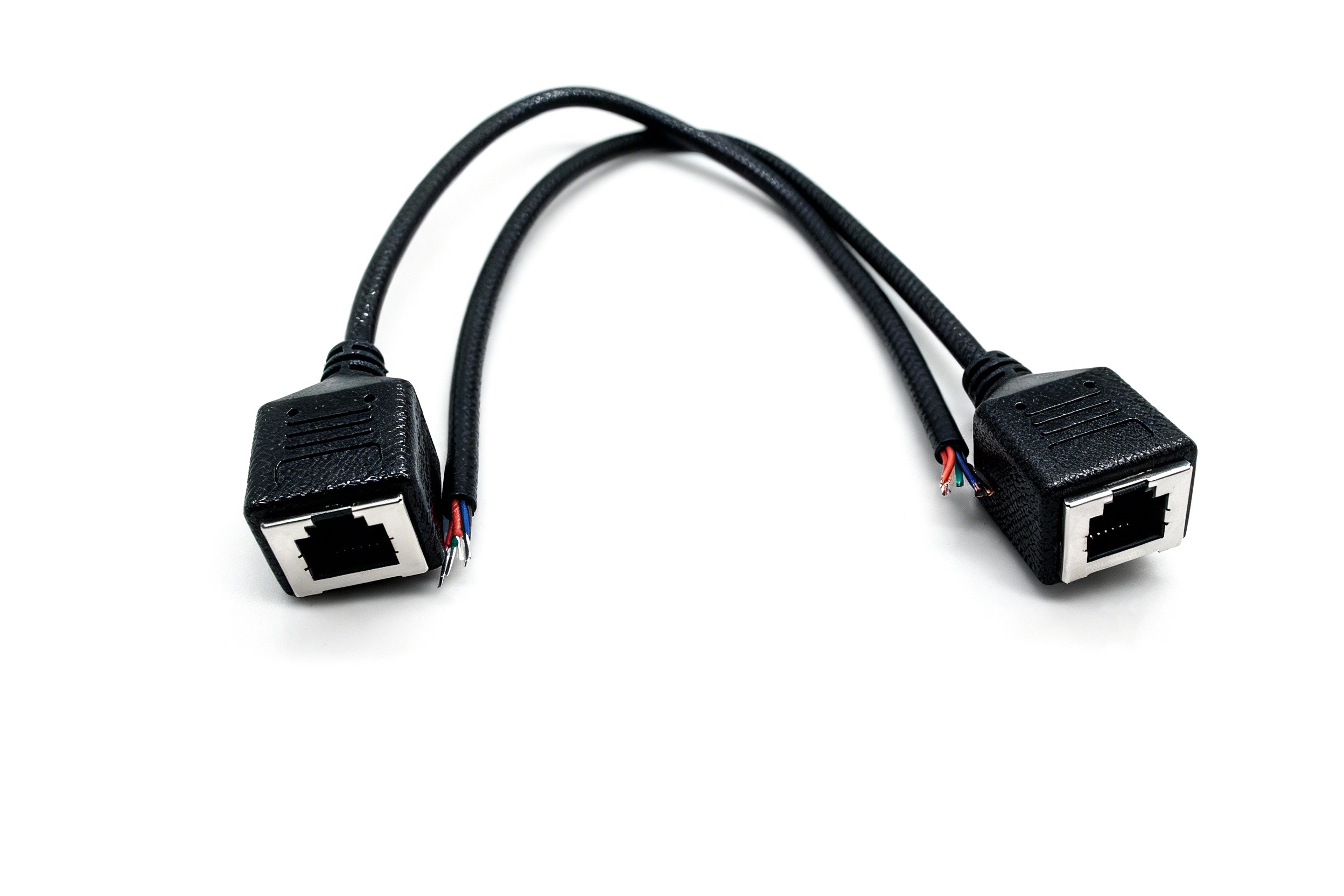 China Conector fêmea RJ12 para cabo aberto | Fabricante de cabo de extensão 6P6C personalizável fabricante