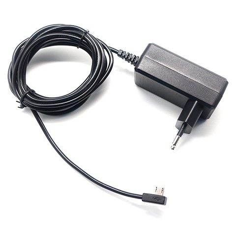 China Adaptador de alimentação de plugue UE com conector micro USB macho voltado para o lado de 90 graus | Fabricante de carregador CA/CC OEM/ODM personalizado fabricante