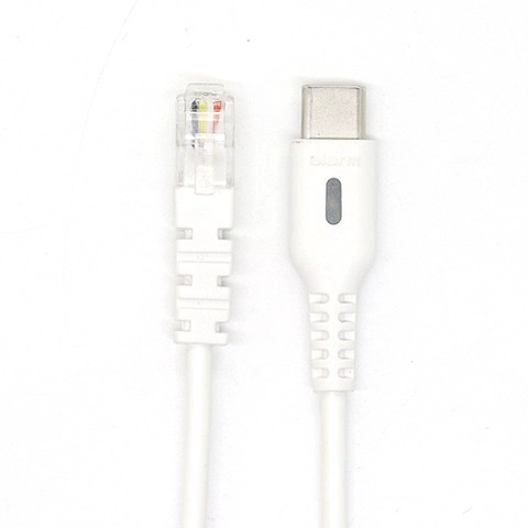 China RJ11 4P4C auf USB Typ-C-Stecker-Spiralkabel – flexible Telefon-/Geräteverbindung, ISO9001-zertifiziert Hersteller