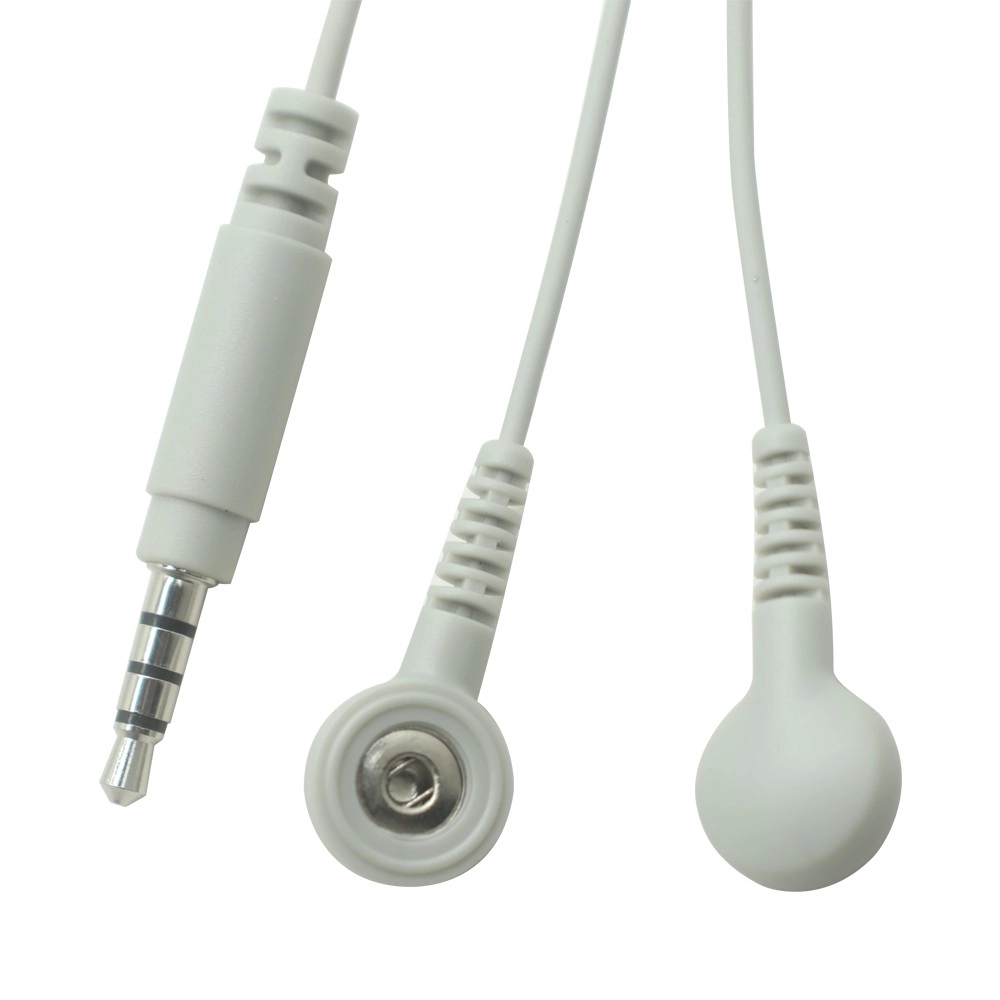 中国 3.5mm 4 極オーディオ オス - SR (スライダー付き) - デュアル 2.5mm スナップ メス電極ケーブル (1-2 医療用リード線) メーカー