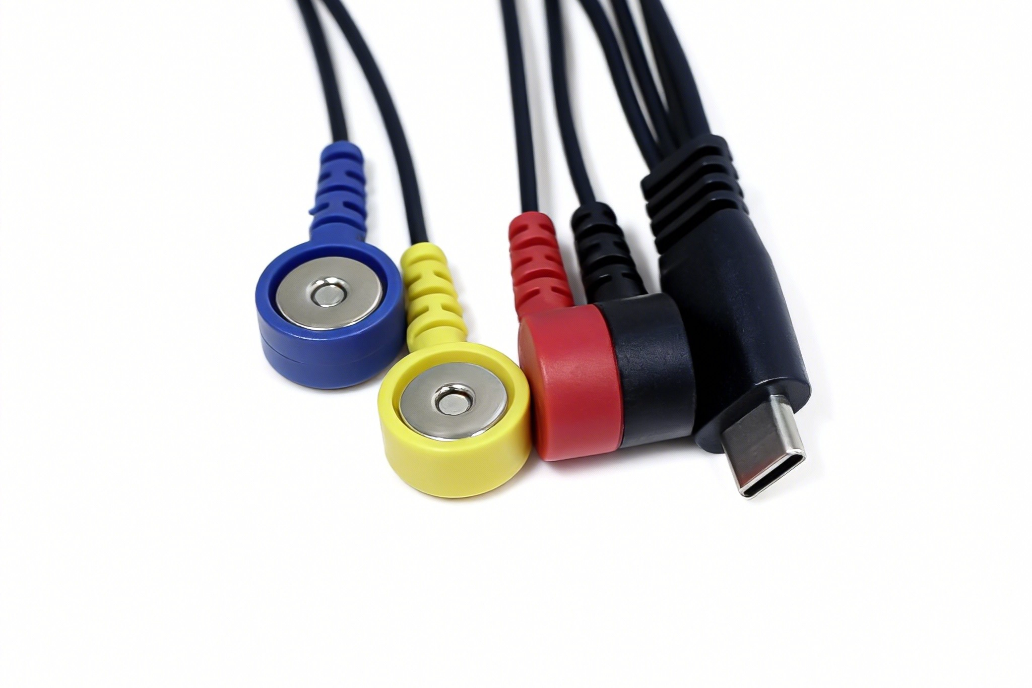 porcelana Cable de terapia a presión hembra magnético USB tipo C (CM) a 4 × 3,5 mm | Fabricante de cables médicos de 4 canales fabricante