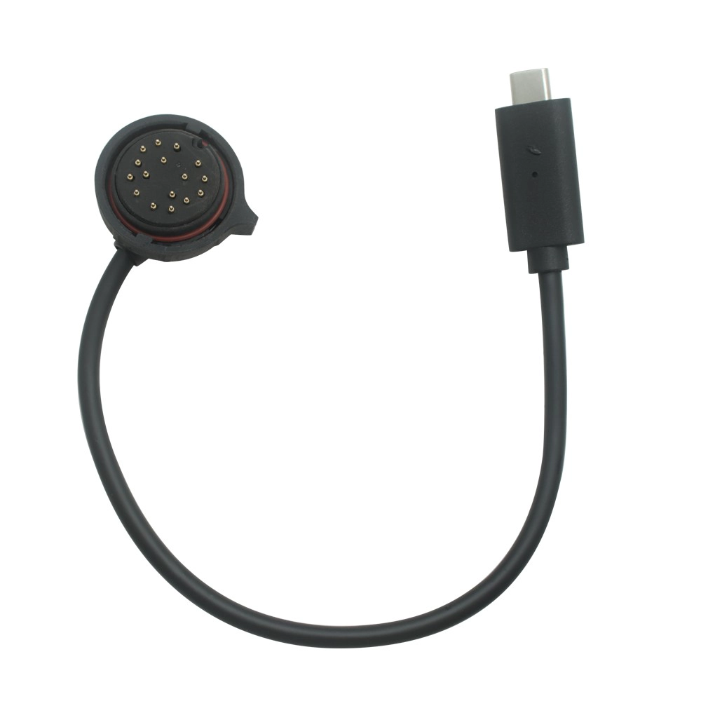 الصين كابل USB من النوع C ذكر إلى كابل Pogo Pin Locking ذو 16 سنًا - كابل طاقة وبيانات مخصص الصانع