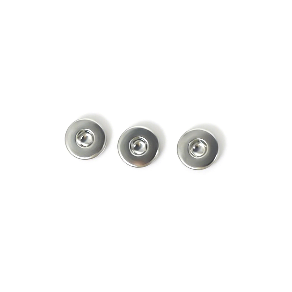 China Φ3,5 mm medische vrouwelijke drukknoop, vernikkeld messing, afgeschermde elektrodeconnector fabrikant