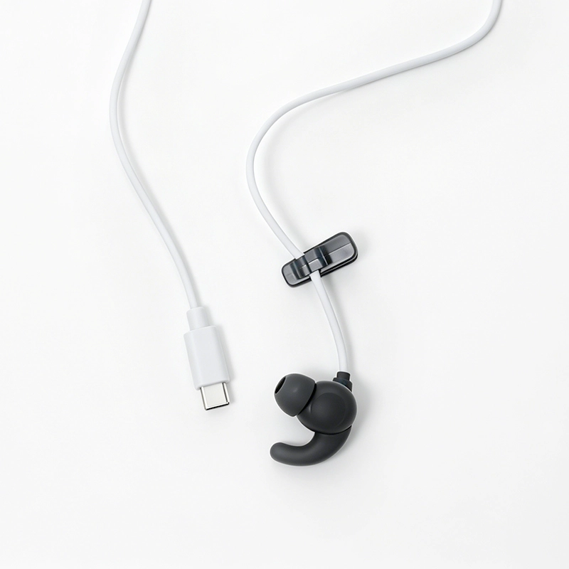 중국 OEM USB Type-C - 미주 신경 귀 클립 케이블 키트(스프레이 병 포함) tVNS 장치용 1.2M 회색 리드 와이어 제조업체