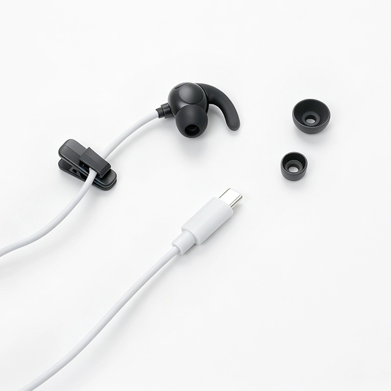 중국 OEM USB Type-C - 미주 신경 귀 클립 케이블 키트(스프레이 병 포함) tVNS 장치용 1.2M 회색 리드 와이어 제조업체