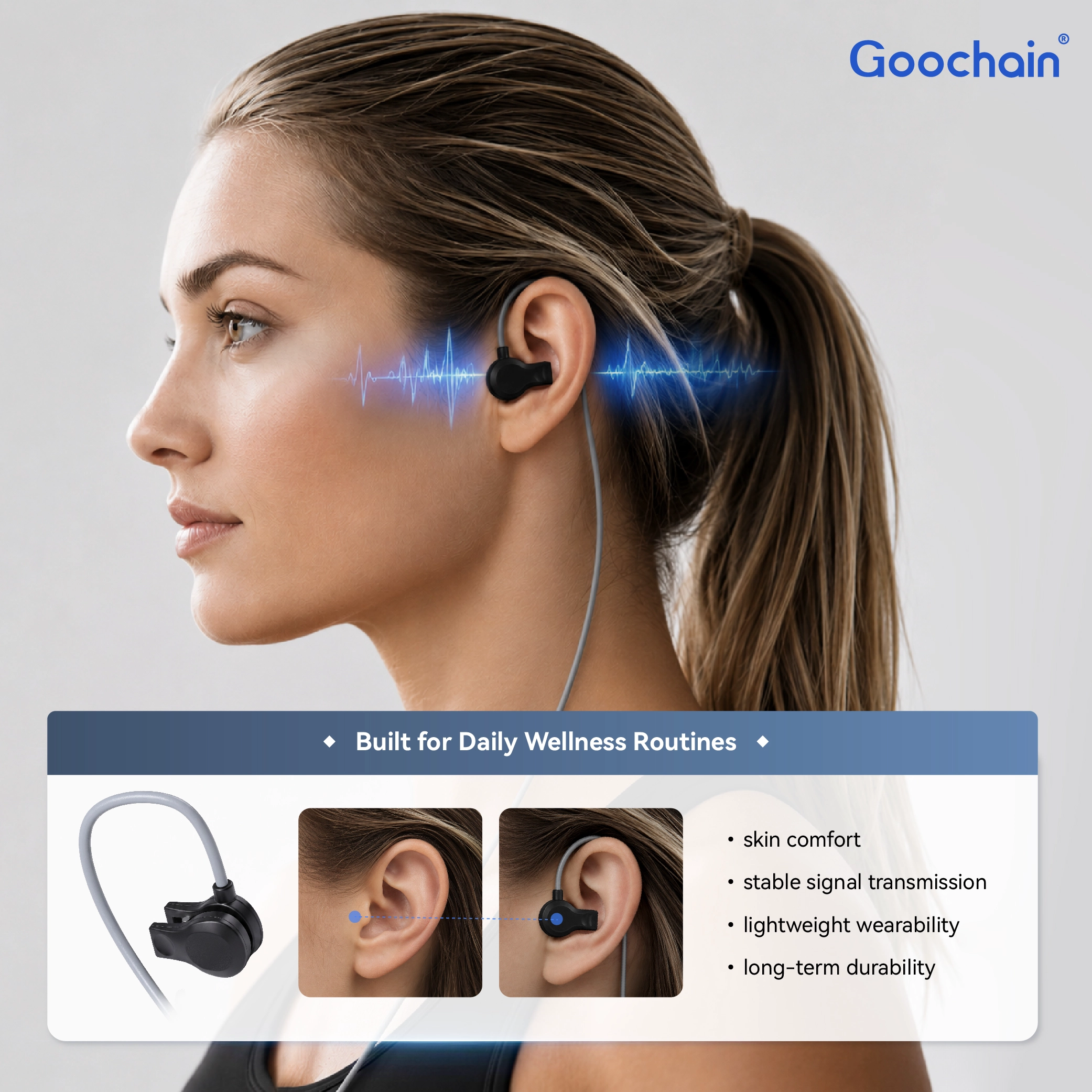 Çin Ergonomic Ear Clip Vagus Nerve Electrode for tVNS Therapy Device | OEM Tıbbi Elektrot Üreticisi üretici firma