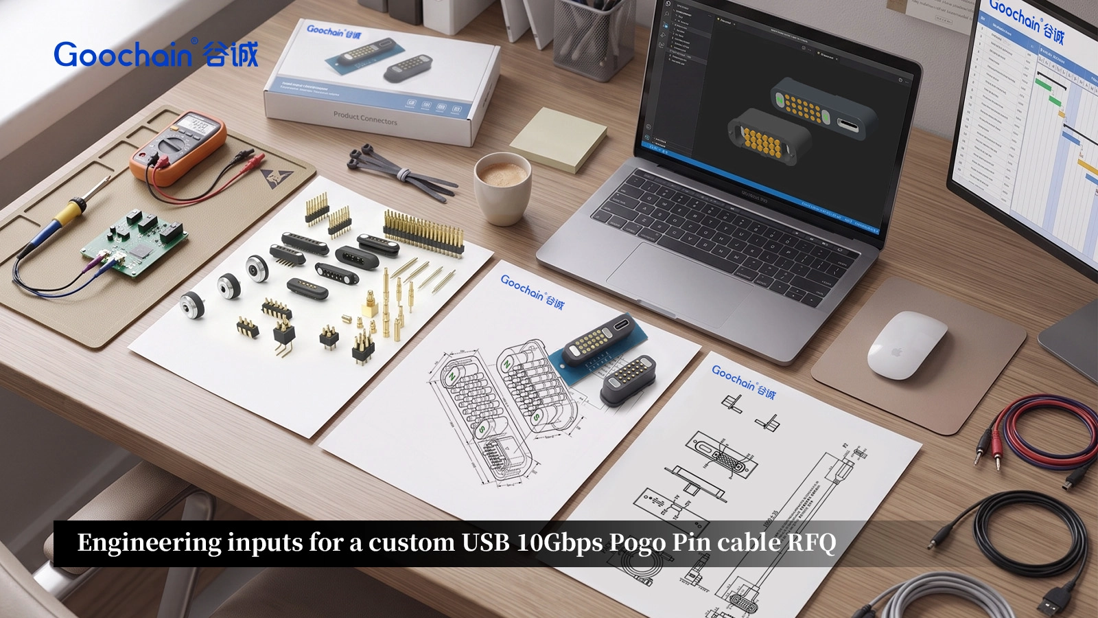 Comment personnaliser un assemblage de câble USB 10 Gbit/s Pogo Pin