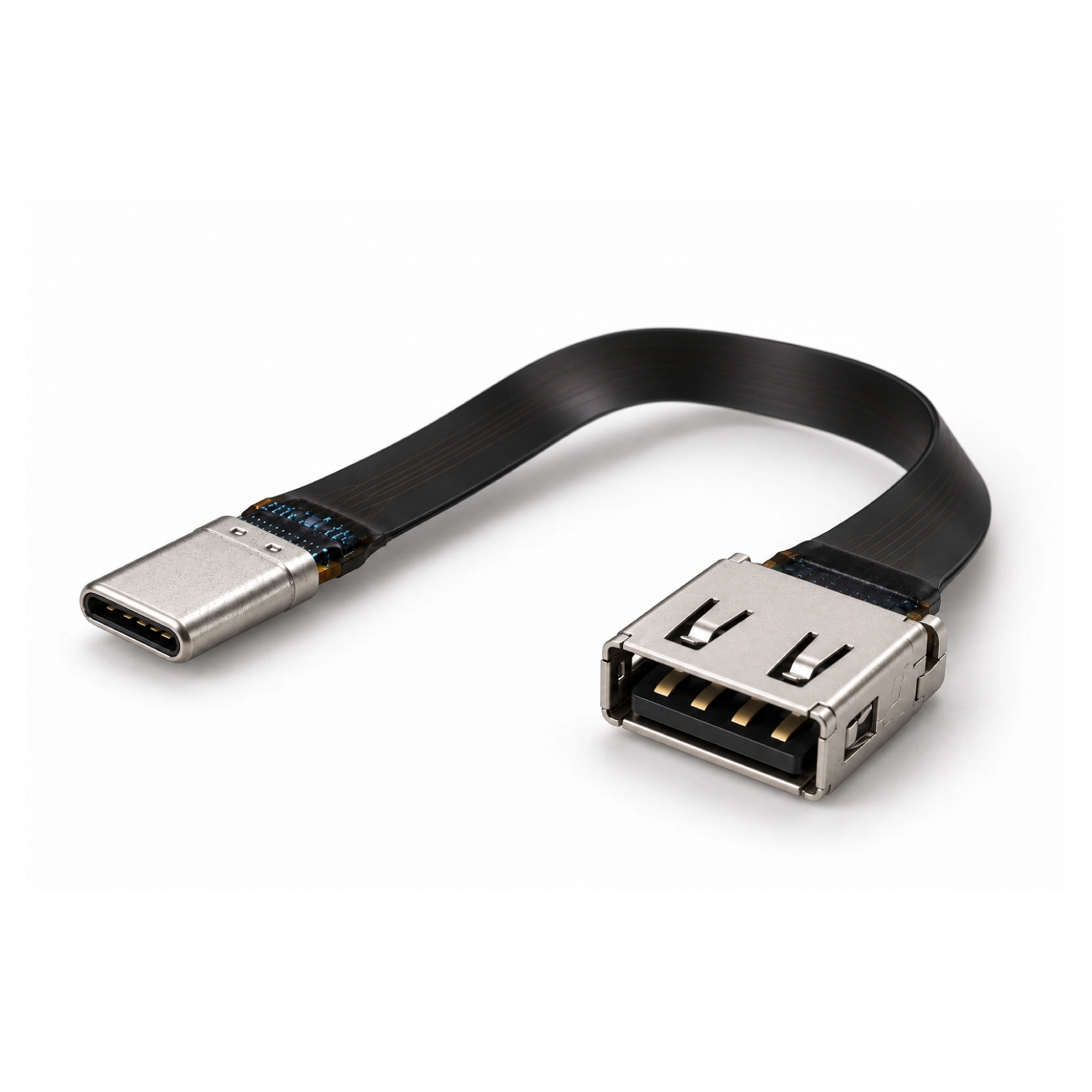 中国 USB-C 公头到 USB-A 母头 FPC 适配器电缆 制造商